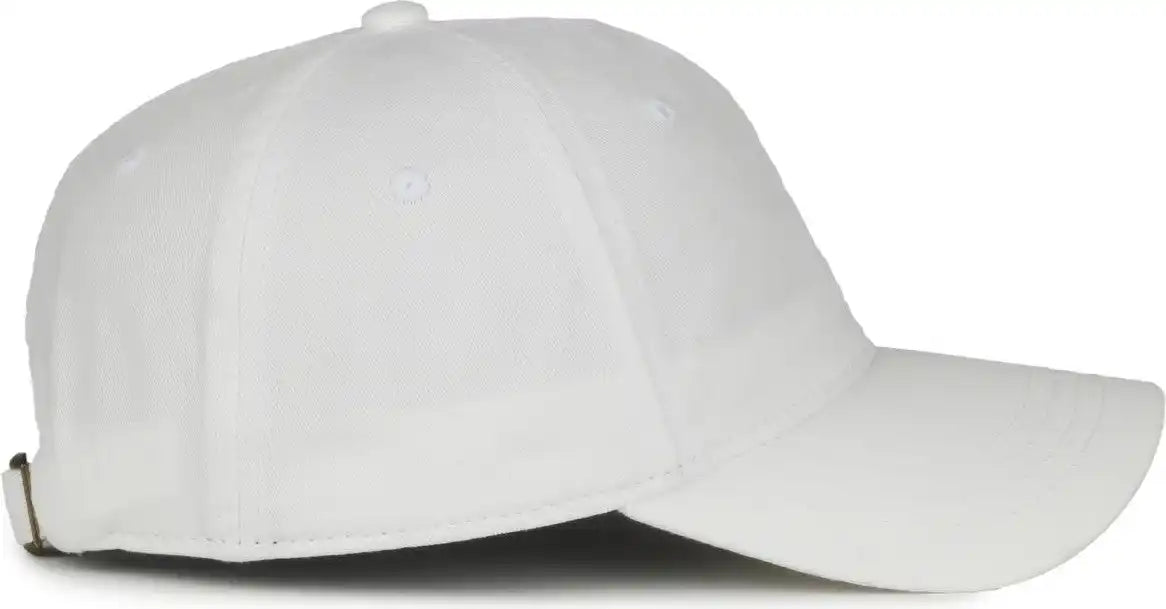 Oc Sports Gwt-111 Adjustable Strap Garment Wash Cotton Cap - White - 6 7/8’’ - 7 1/2’’