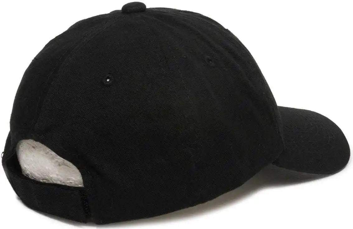 Oc Sports Gwt-116 Adj. Garment Wash Cotton Baseball Cap - Black - 6 7/8’’ - 7 1/2’’