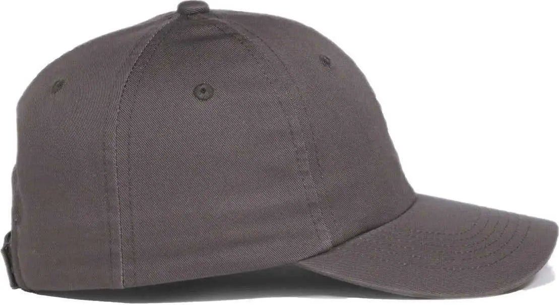 Oc Sports Gwt-116 Adj. Garment Wash Cotton Baseball Cap - Charcoal
