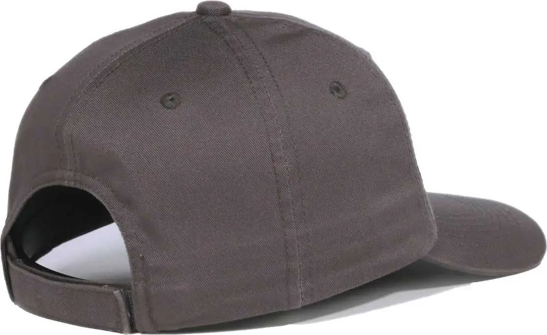 Oc Sports Gwt-116 Adj. Garment Wash Cotton Baseball Cap - Charcoal