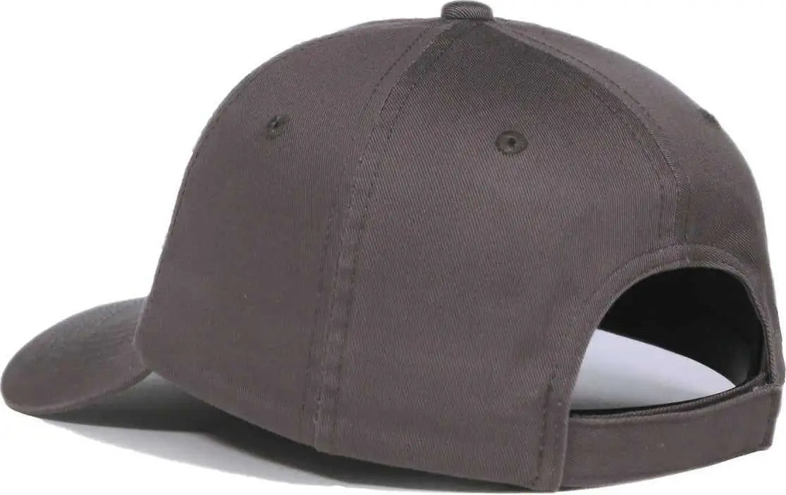 Oc Sports Gwt-116 Adj. Garment Wash Cotton Baseball Cap - Charcoal