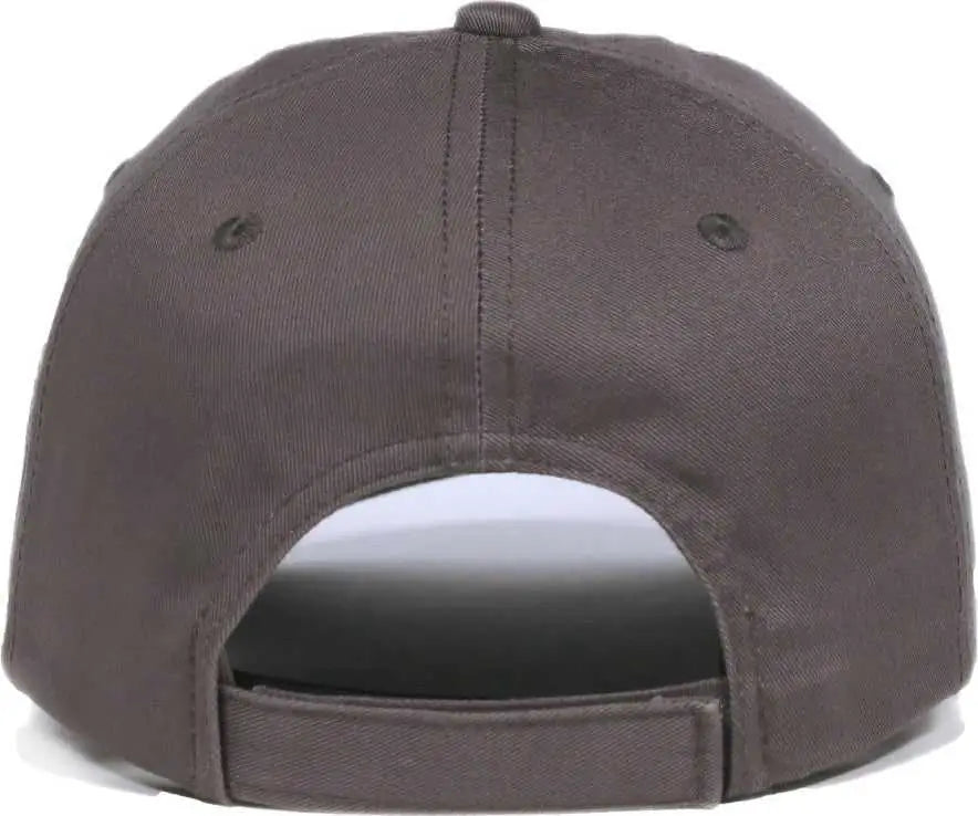 Oc Sports Gwt-116 Adj. Garment Wash Cotton Baseball Cap - Charcoal