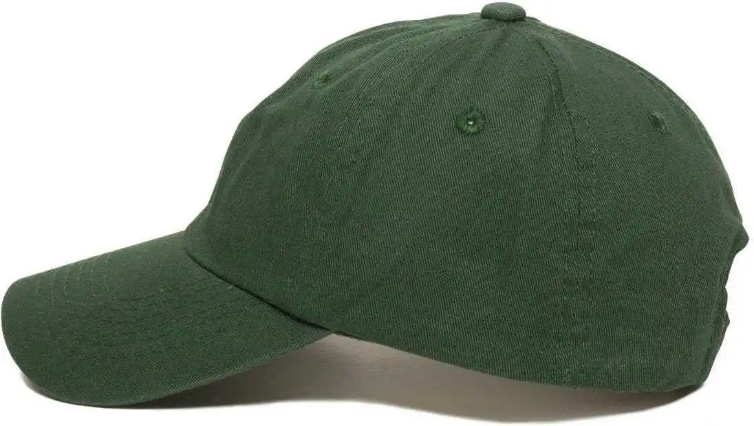 Oc Sports Gwt-116 Adj. Garment Wash Cotton Baseball Cap - Dark Green - Forest / 6 7/8’’ - 7 1/2’’