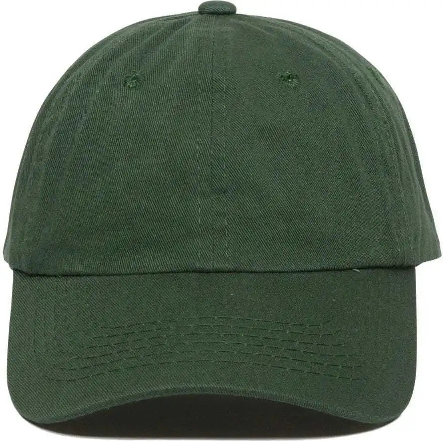 Oc Sports Gwt-116 Adj. Garment Wash Cotton Baseball Cap - Dark Green - Forest / 6 7/8’’ - 7 1/2’’