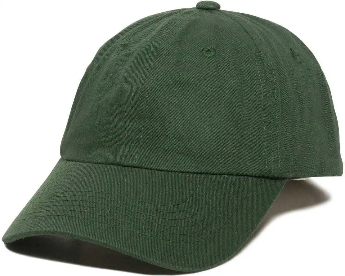 Oc Sports Gwt-116 Adj. Garment Wash Cotton Baseball Cap - Dark Green - Forest / 6 7/8’’ - 7 1/2’’