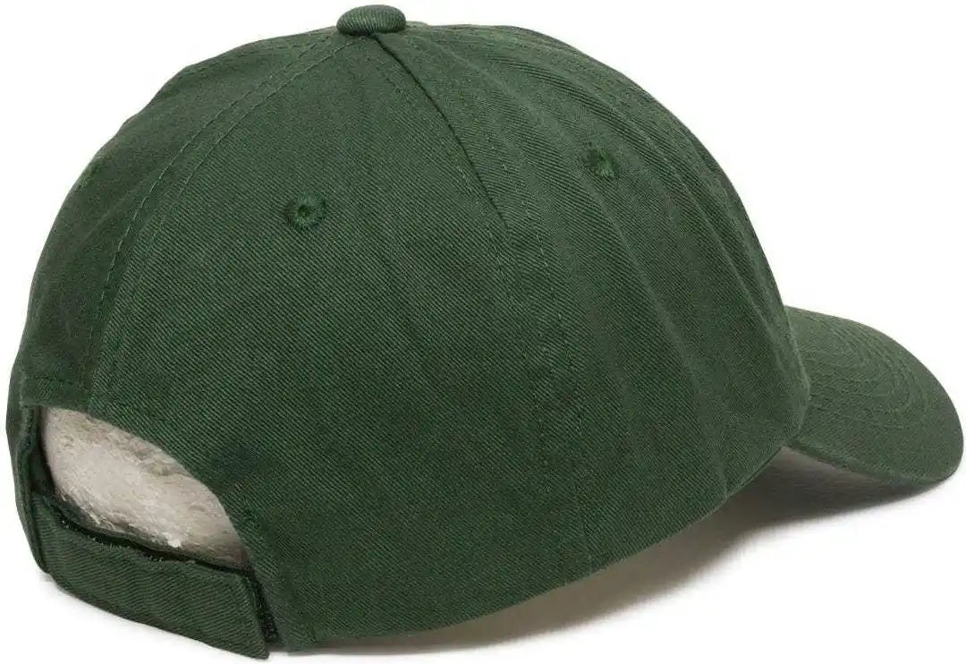 Oc Sports Gwt-116 Adj. Garment Wash Cotton Baseball Cap - Dark Green - Forest / 6 7/8’’ - 7 1/2’’