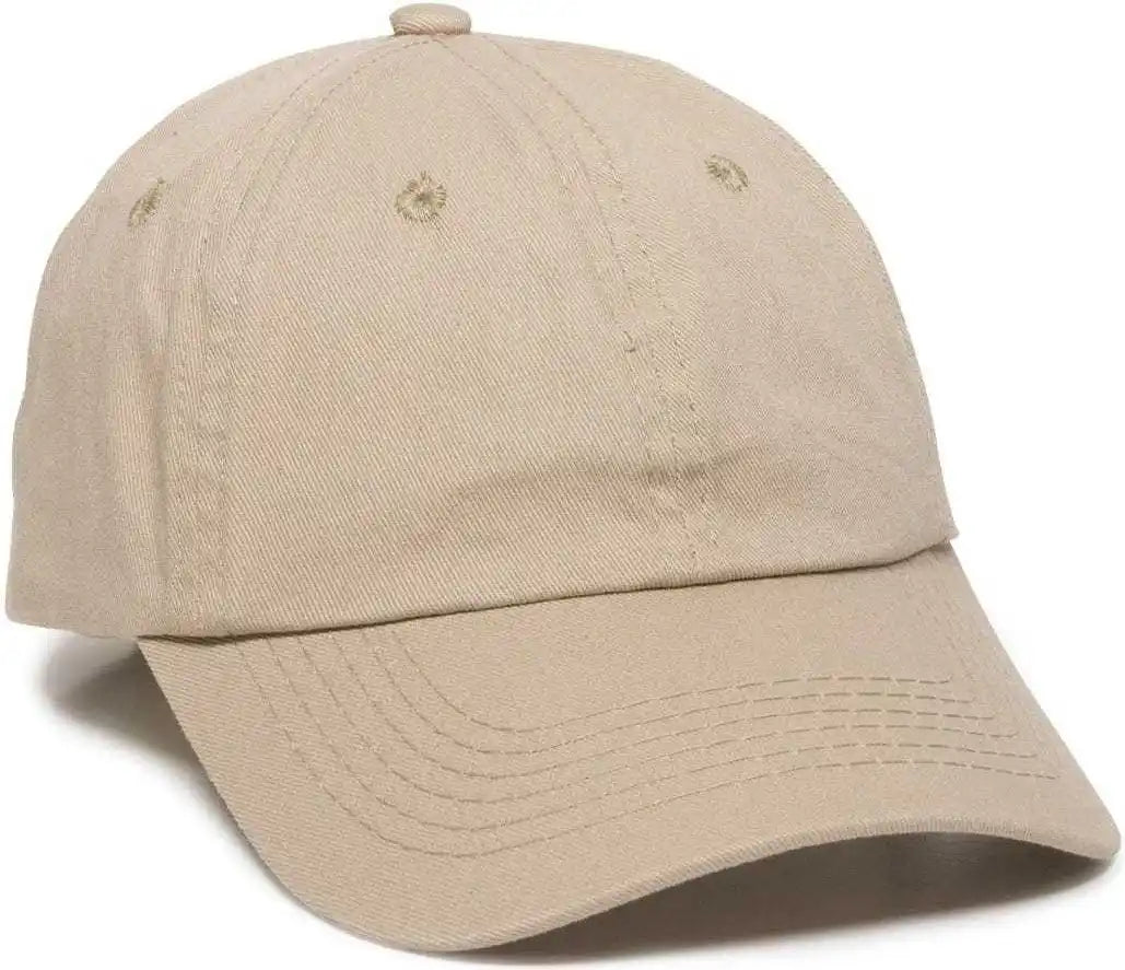 Oc Sports Gwt-116 Adj. Garment Wash Cotton Baseball Cap - Khaki - 6 7/8’’ - 7 1/2’’