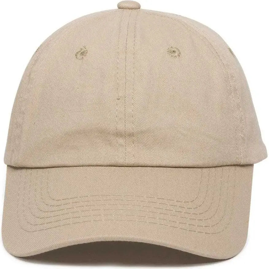 Oc Sports Gwt-116 Adj. Garment Wash Cotton Baseball Cap - Khaki