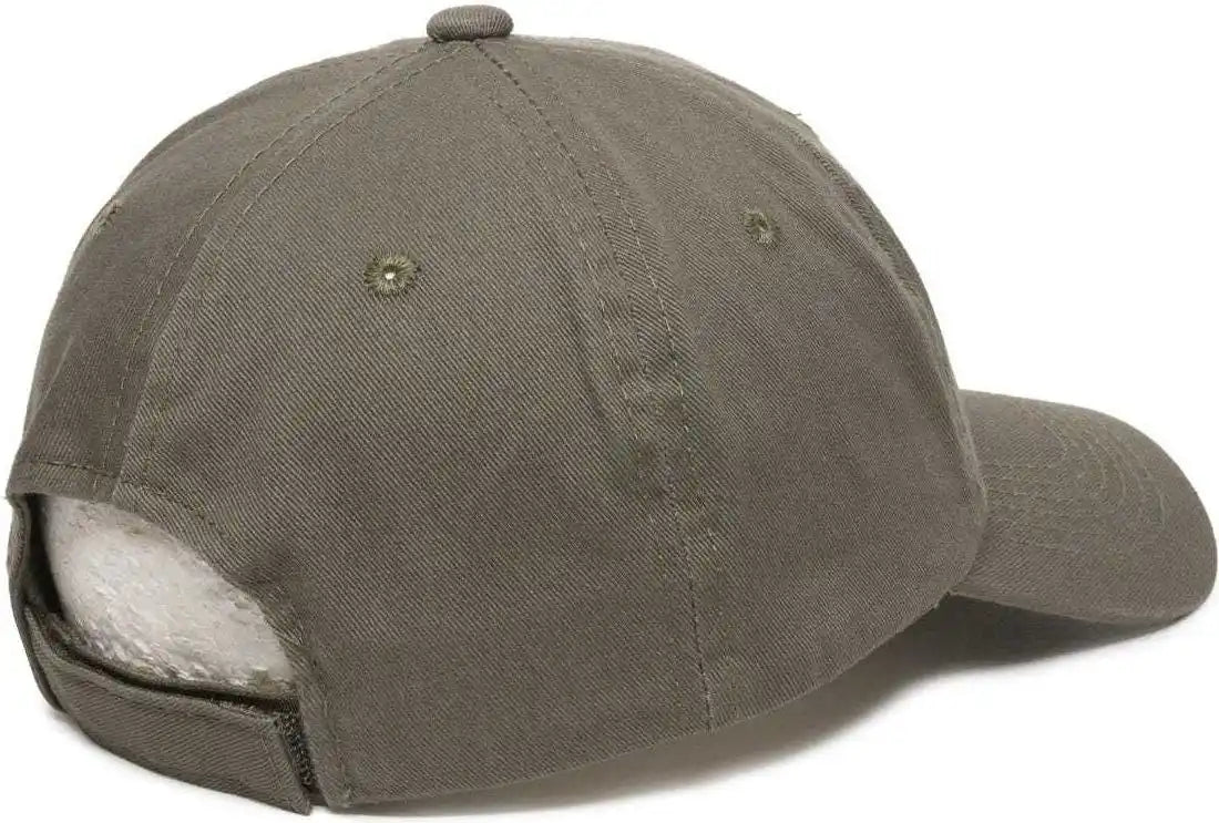Oc Sports Gwt-116 Adj. Garment Wash Cotton Baseball Cap - Loden - Dark Gray / 6 7/8’’ - 7 1/2’’