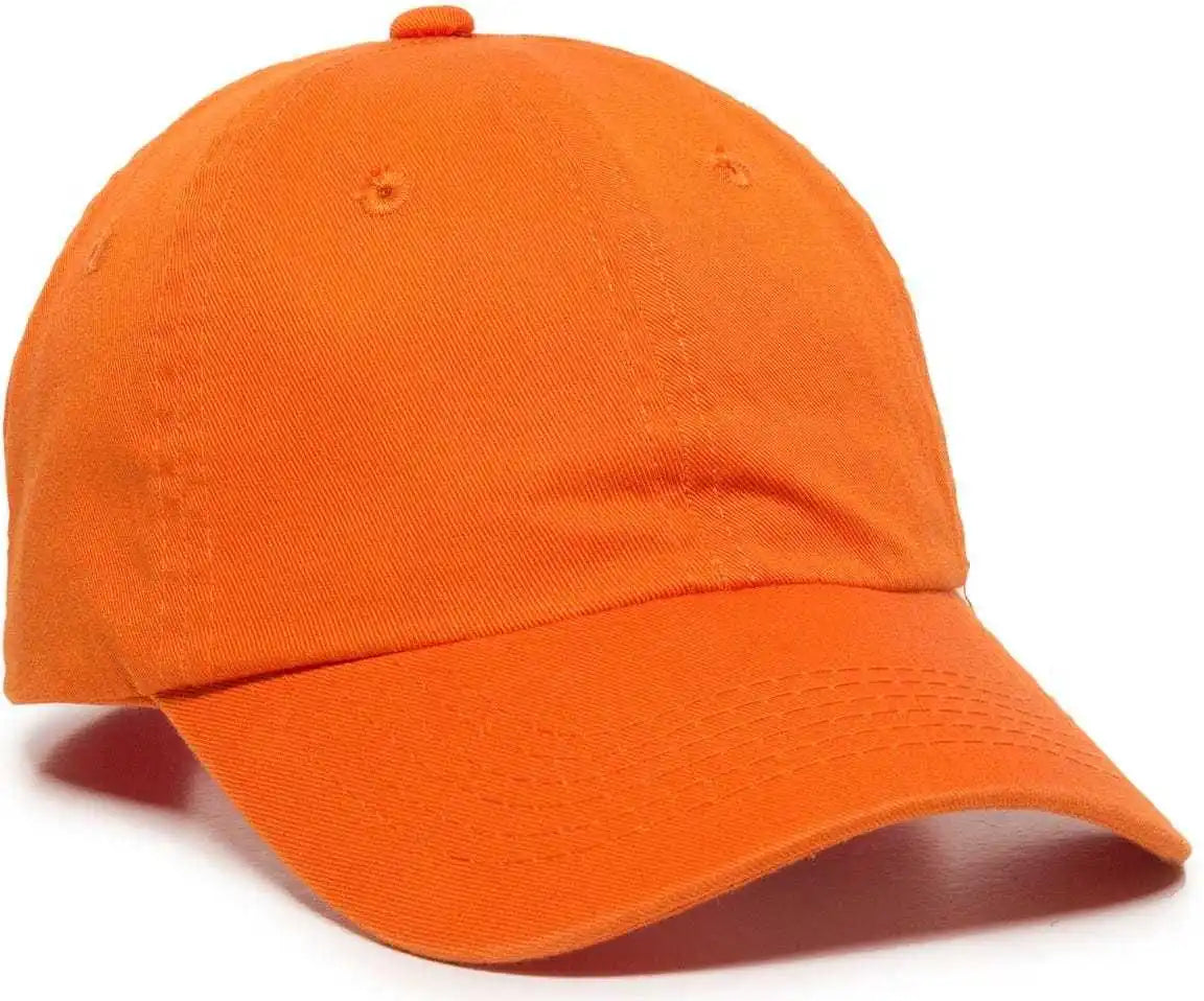 Oc Sports Gwt-116 Adj. Garment Wash Cotton Baseball Cap - Orange - 6 7/8’’ - 7 1/2’’