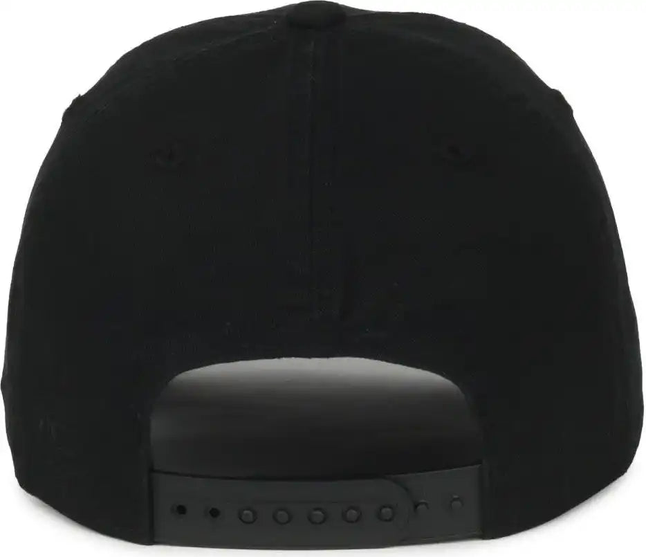 Oc Sports Gwt-sb Garment Washed Snap Back Dad Cap - Black