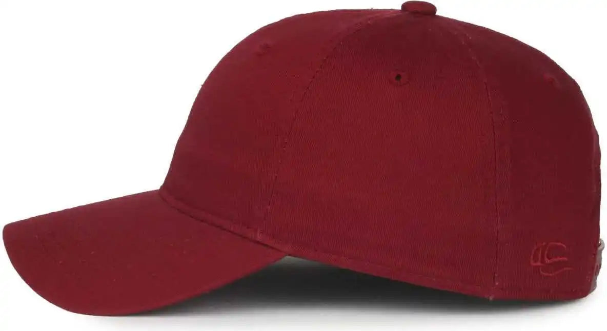 Oc Sports Gwt-sb Garment Washed Snap Back Dad Cap - Burgundy - Osfm