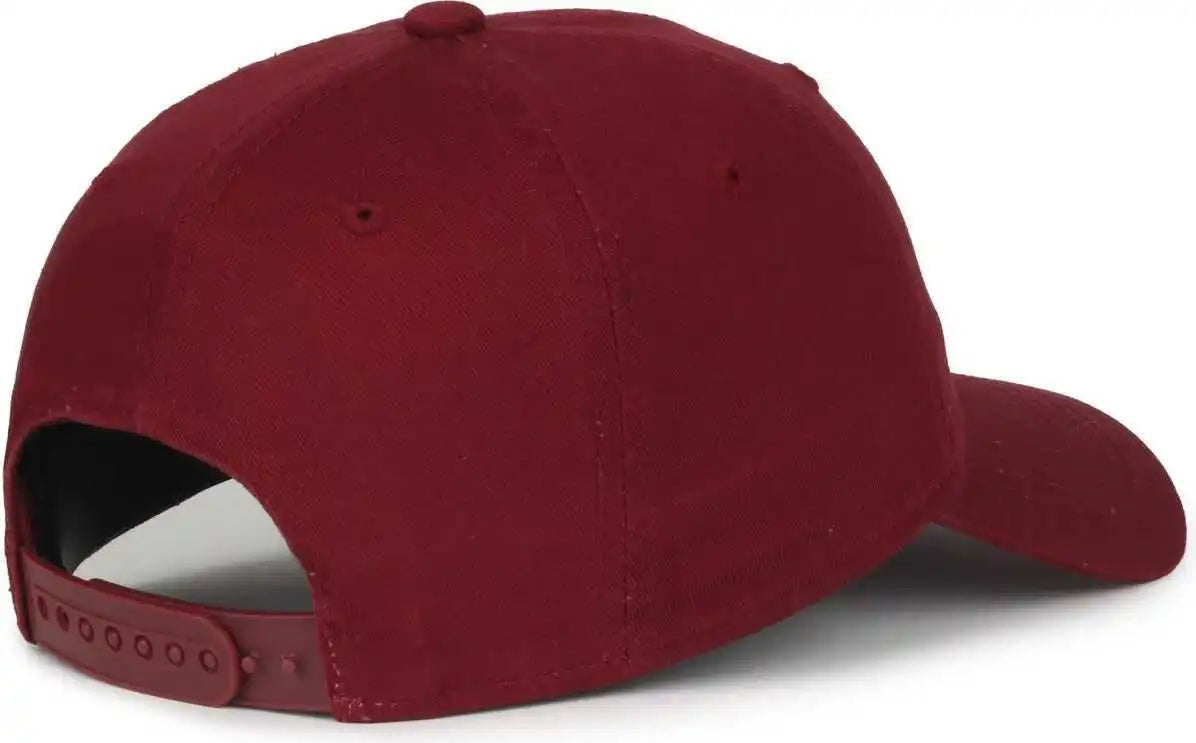 Oc Sports Gwt-sb Garment Washed Snap Back Dad Cap - Burgundy - Osfm