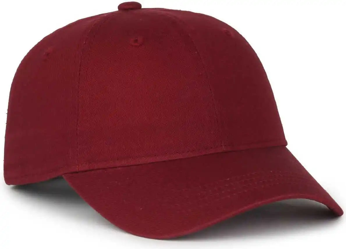 Oc Sports Gwt-sb Garment Washed Snap Back Dad Cap - Burgundy