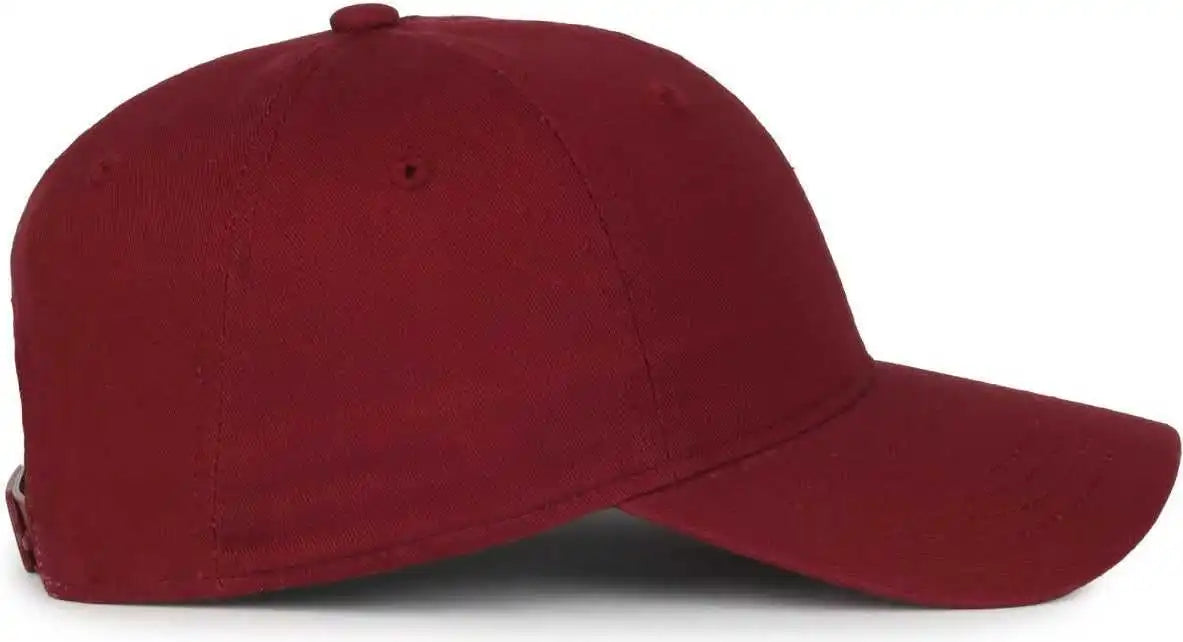 Oc Sports Gwt-sb Garment Washed Snap Back Dad Cap - Burgundy