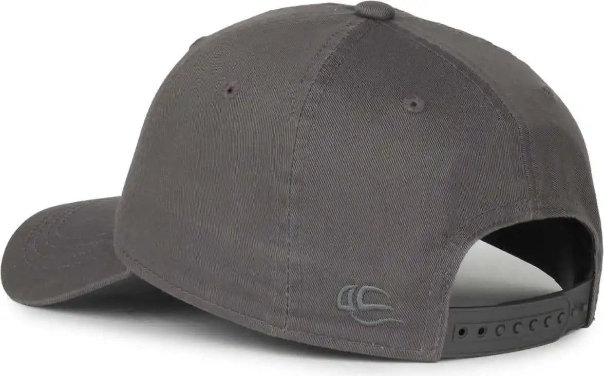 Oc Sports Gwt-sb Garment Washed Snap Back Dad Cap - Charcoal - Dark Gray / Osfm