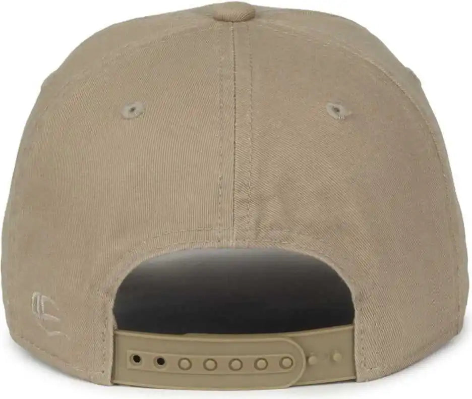 Oc Sports Gwt-sb Garment Washed Snap Back Dad Cap - Khaki - Osfm