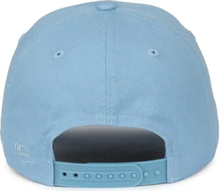 Oc Sports Gwt-sb Garment Washed Snap Back Dad Cap - Light Blue - Osfm