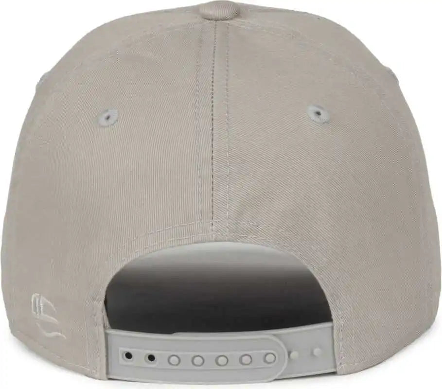 Oc Sports Gwt-sb Garment Washed Snap Back Dad Cap - Light Gray