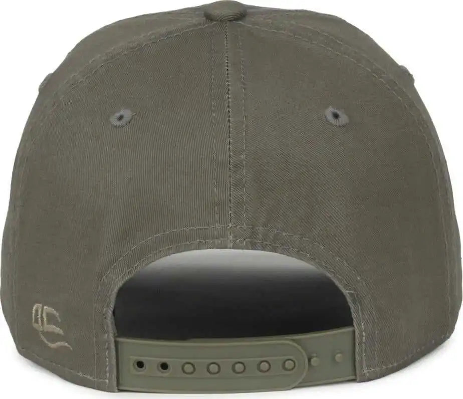 Oc Sports Gwt-sb Garment Washed Snap Back Dad Cap - Olive - Osfm