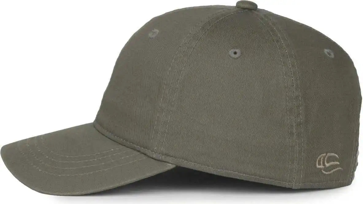 Oc Sports Gwt-sb Garment Washed Snap Back Dad Cap - Olive - Osfm