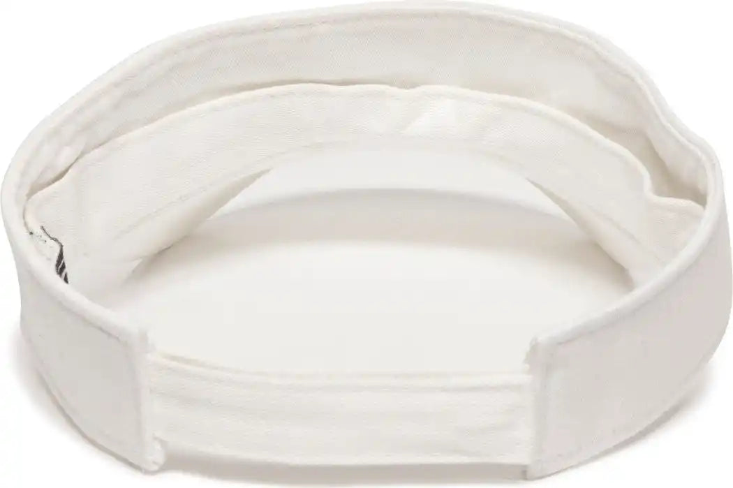 Oc Sports Gwtv-100 Adjustable Garment Washed Twill Visors - White - 6 7/8’’ - 7 1/2’’