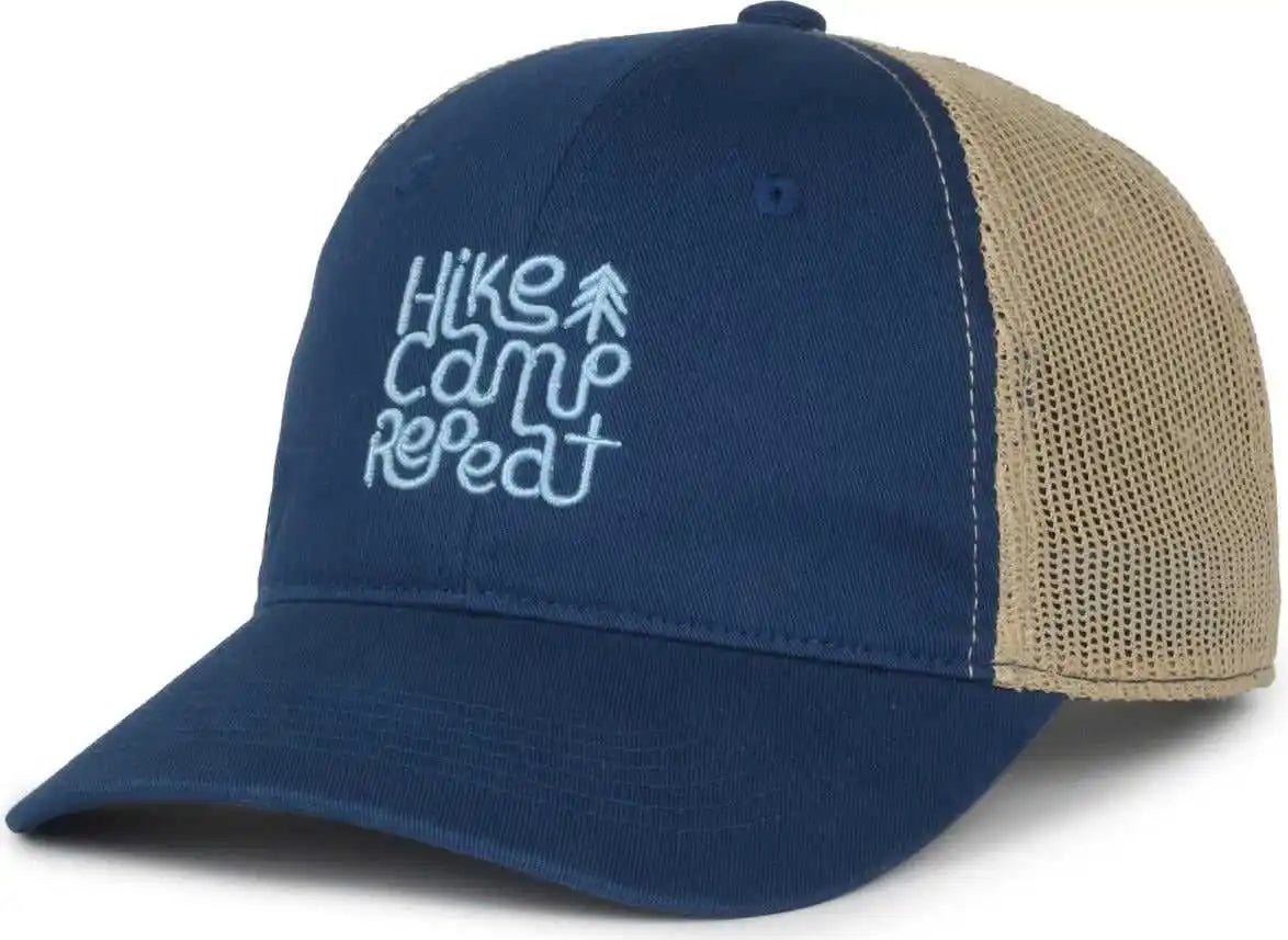Oc Sports Hike01 Low Crown Structured Cap - Royal Natural - Ivory / 6 7/8’’ - 7 1/2’’