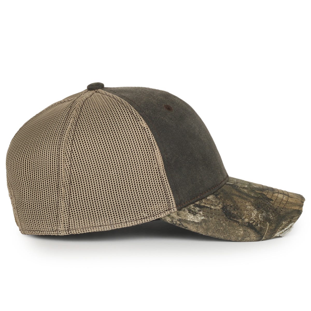 Oc Sports Hpc-500m Adjustable Mesh Back Cap - Brown Tan Realtree Apx