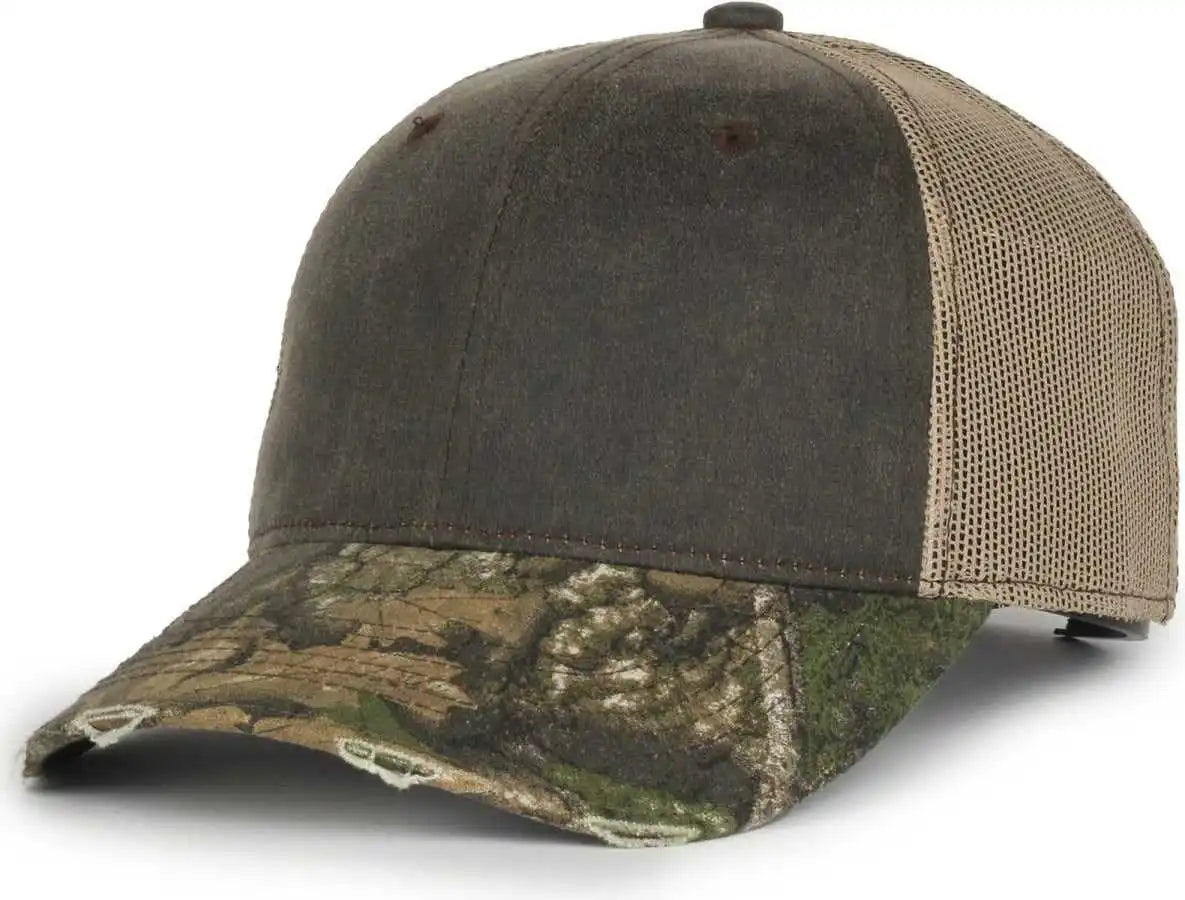 Oc Sports Hpc-500m Adjustable Mesh Back Cap - Brown Tan Realtree Apx - Osfm