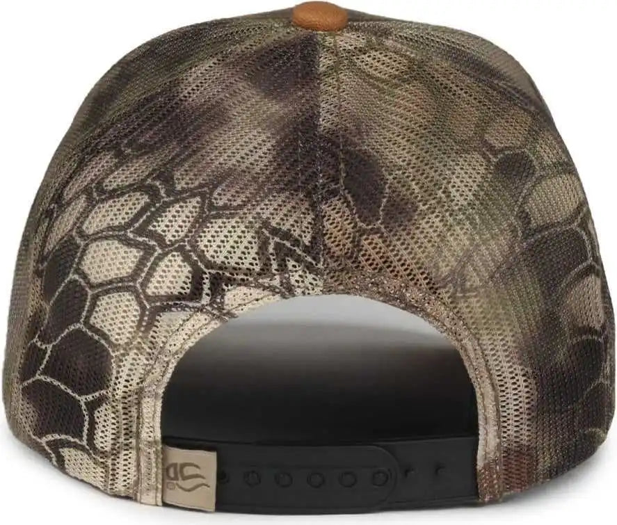 Oc Sports Hpc-615m Premium Rugged Camo Trucker Cap - Brown Kryptek Highlander - Osfm