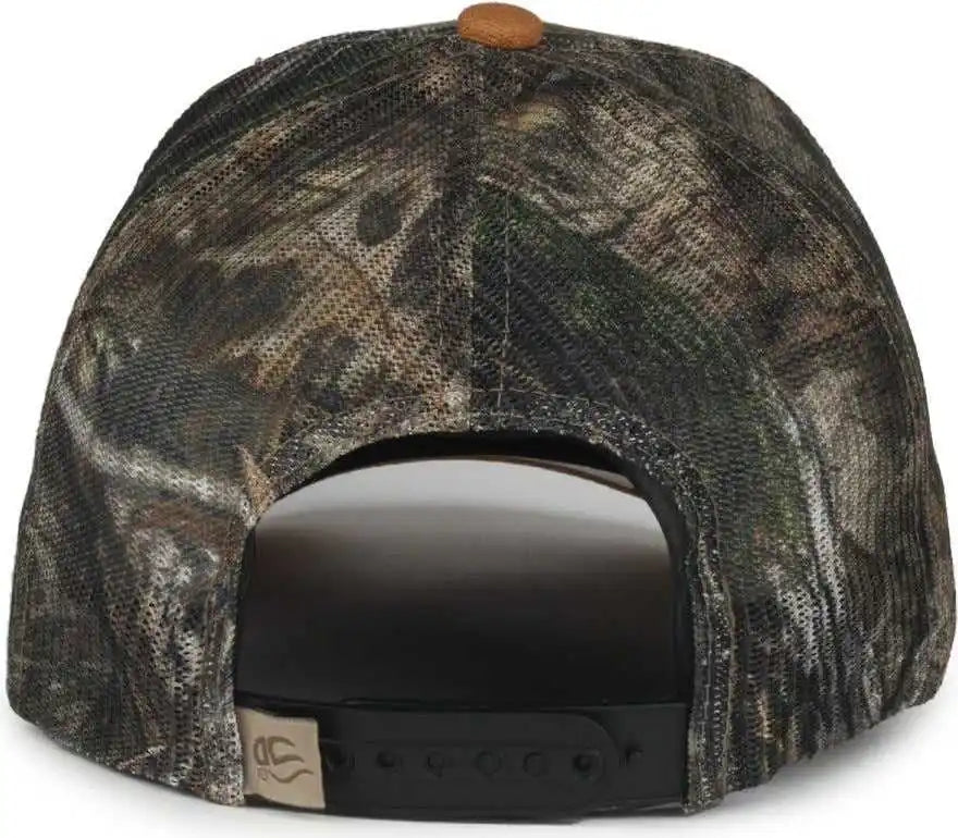 Oc Sports Hpc-615m Premium Rugged Camo Trucker Cap - Brown Mossy Oak Country Dna - Osfm