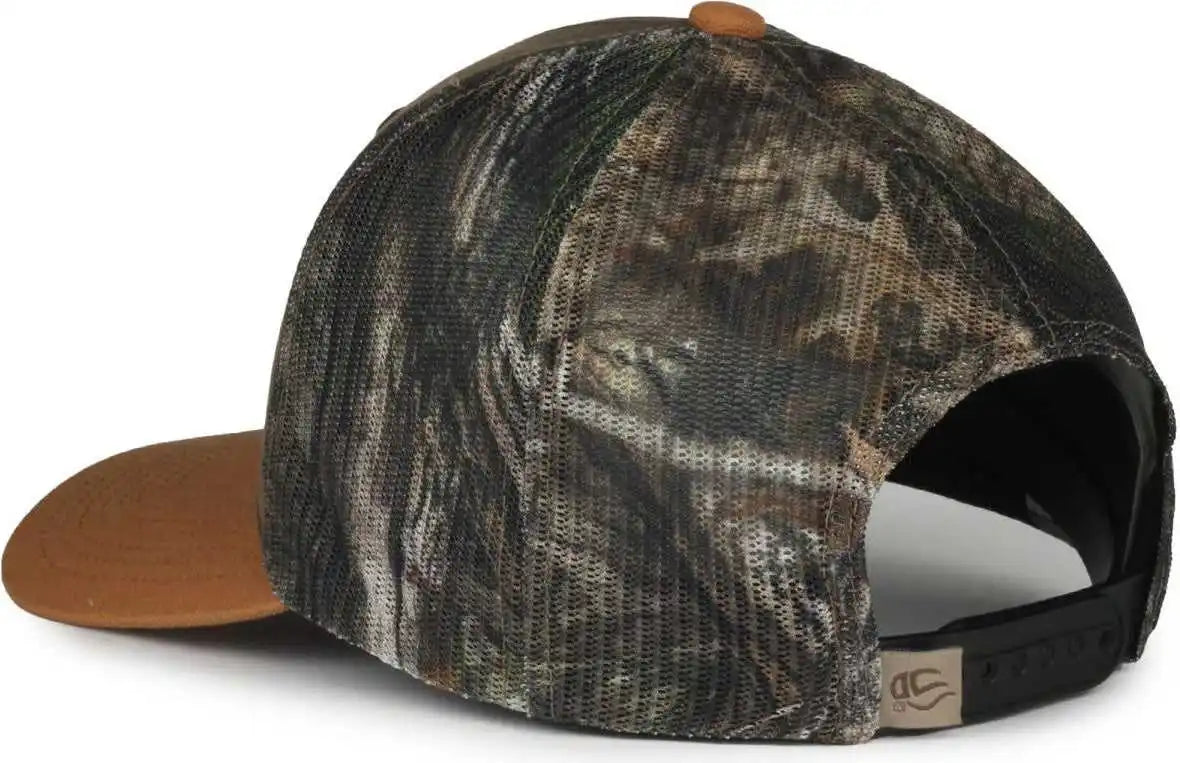 Oc Sports Hpc-615m Premium Rugged Camo Trucker Cap - Brown Mossy Oak Country Dna - Osfm
