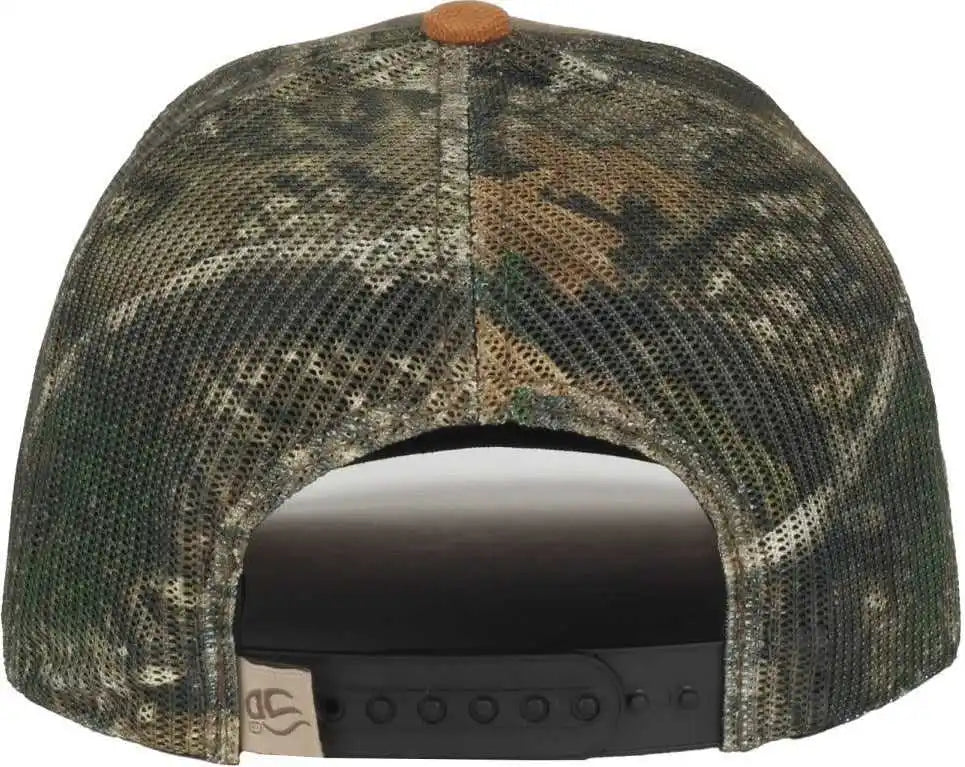 Oc Sports Hpc-615m Premium Rugged Camo Trucker Cap - Brown Realtree Apx Duk - Osfm