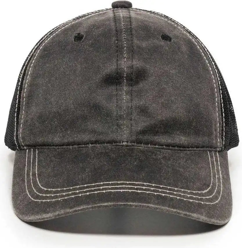 Oc Sports Hpd-610m Adjustable Mesh Back Cap - Black - 6 7/8’’ - 7 1/2’’