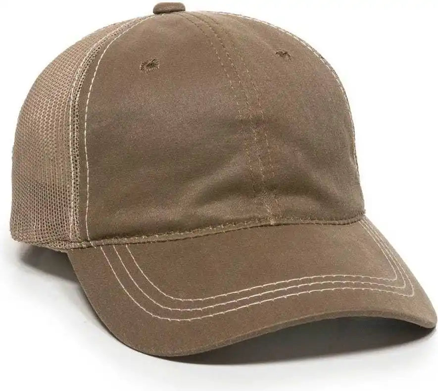 Oc Sports Hpd-610m Adjustable Mesh Back Cap - Khaki - 6 7/8’’ - 7 1/2’’
