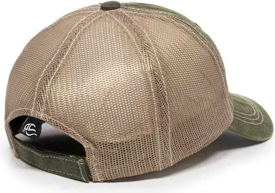 Oc Sports Hpd-610m Adjustable Mesh Back Cap - Olive Khaki - 6 7/8’’ - 7 1/2’’