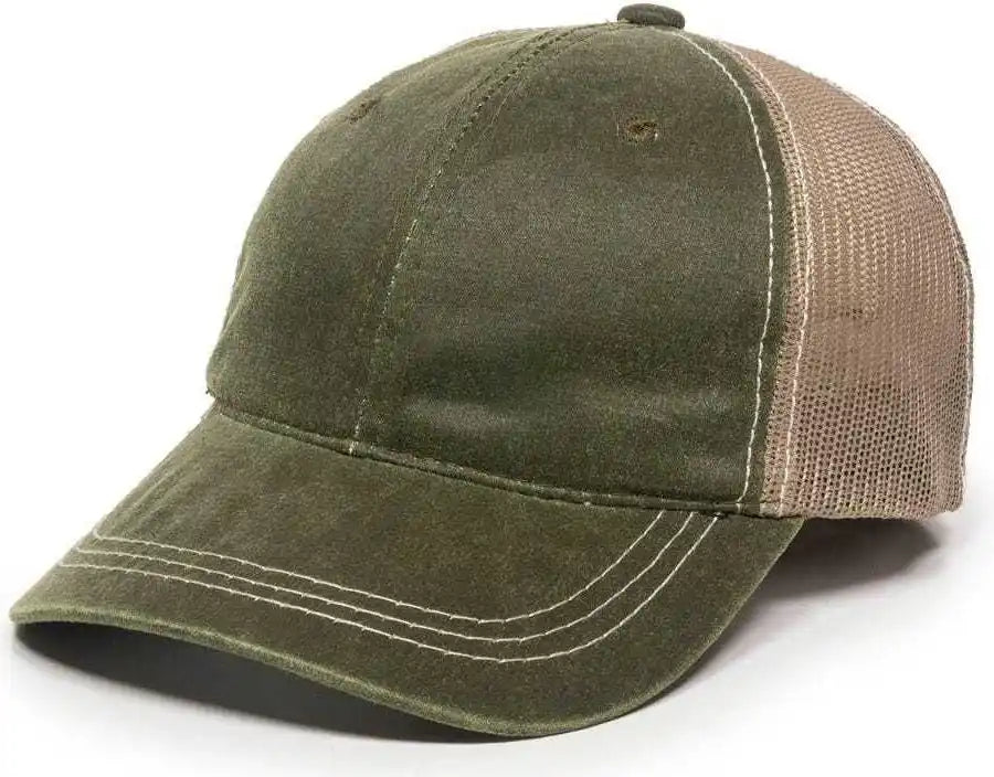 Oc Sports Hpd-610m Adjustable Mesh Back Cap - Olive Khaki - 6 7/8’’ - 7 1/2’’