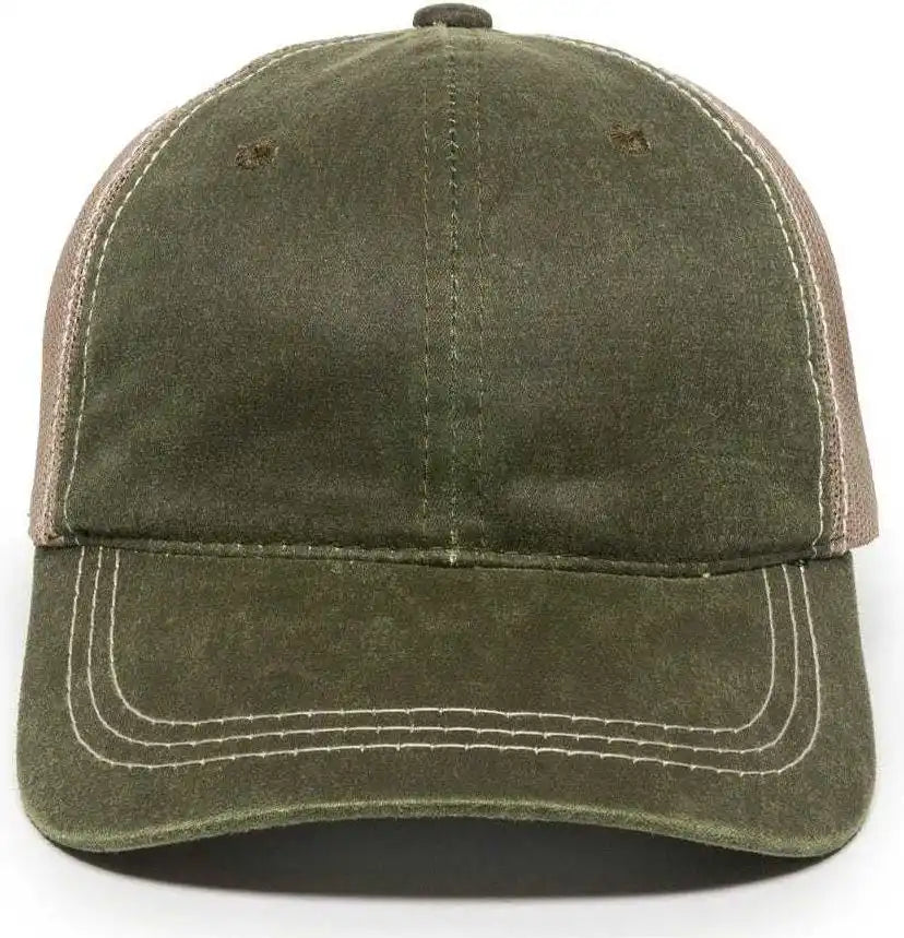 Oc Sports Hpd-610m Adjustable Mesh Back Cap - Olive Khaki - 6 7/8’’ - 7 1/2’’