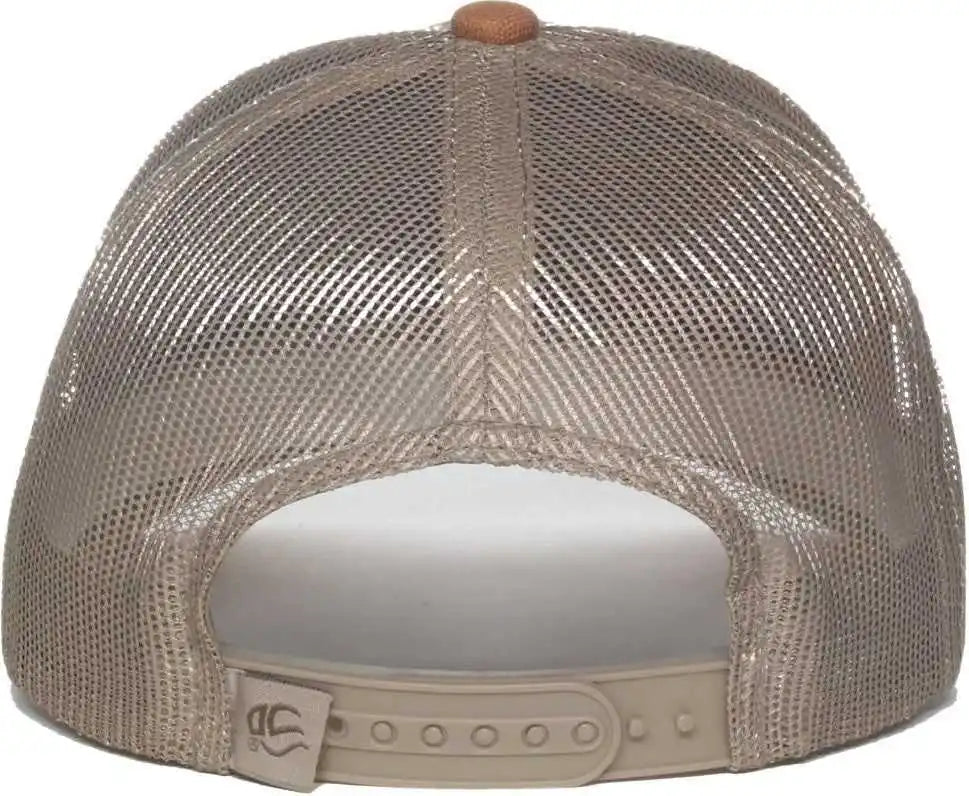 Oc Sports Hpd-615m Premium Rugged Camo Trucker Cap - Brown Khaki Dk - Osfm