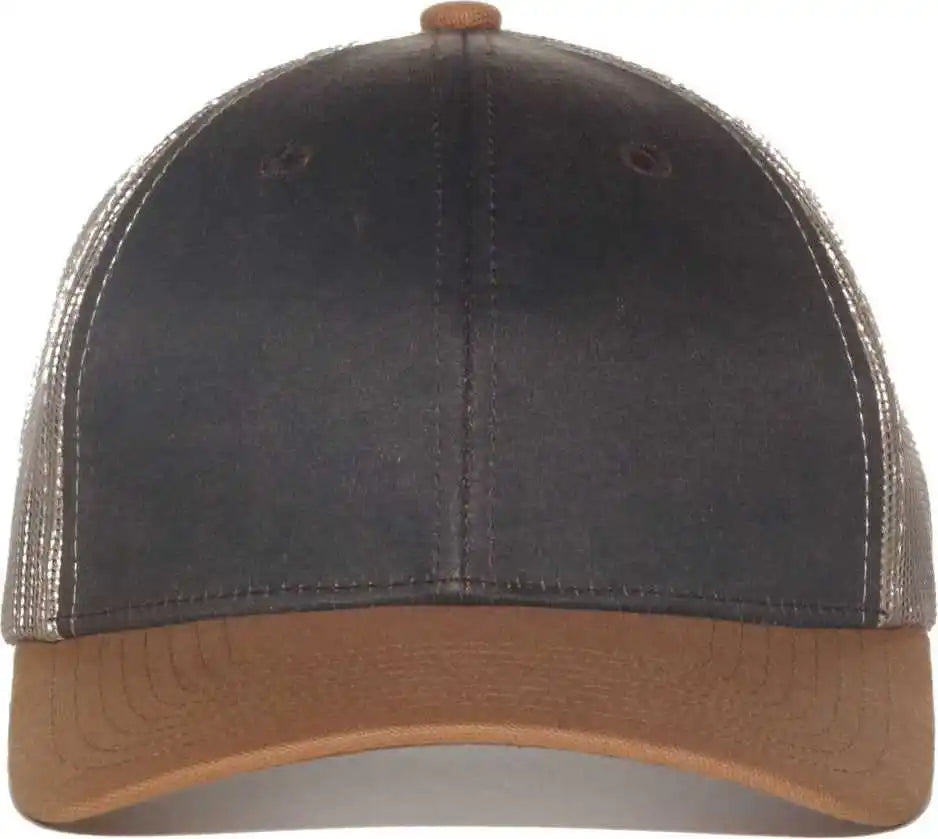 Oc Sports Hpd-615m Premium Rugged Camo Trucker Cap - Brown Khaki Dk - Osfm