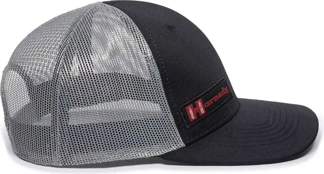 Oc Sports Hrn02a Hornady Mesh Back Cap - Black Gray - 6 7/8’’ - 7 1/2’’