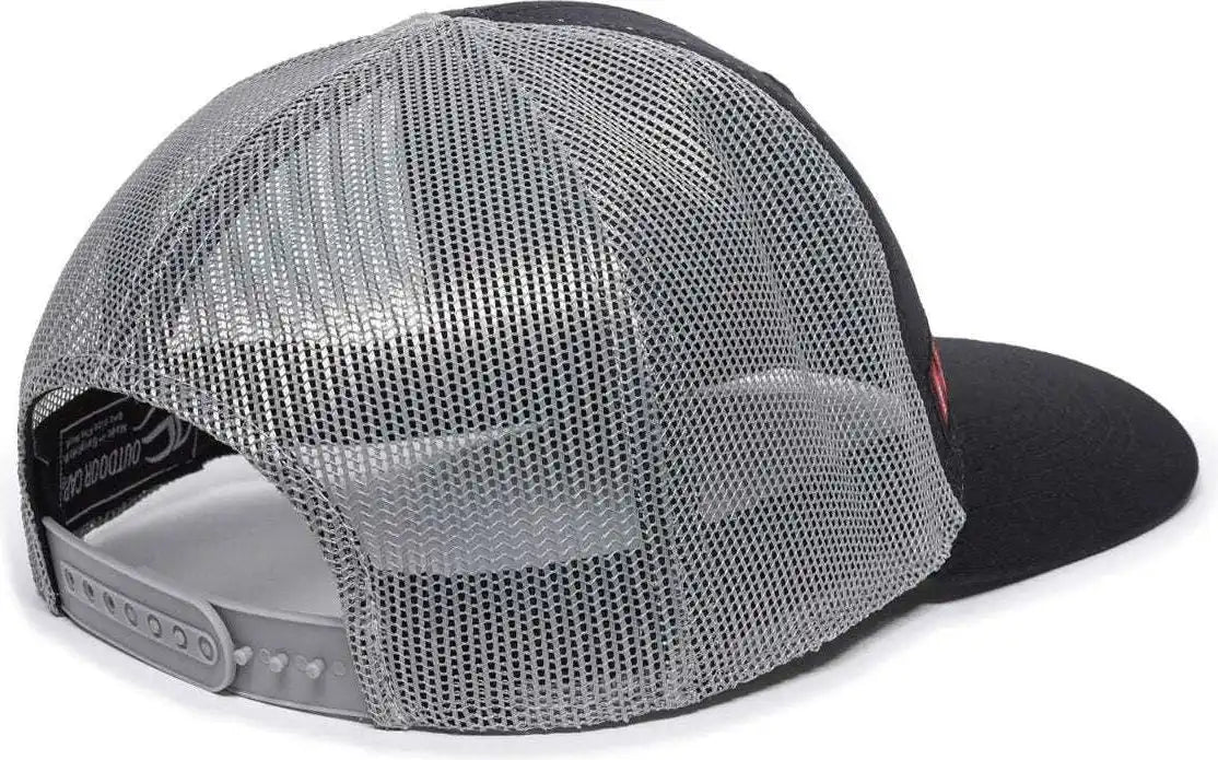 Oc Sports Hrn02a Hornady Mesh Back Cap - Black Gray - 6 7/8’’ - 7 1/2’’