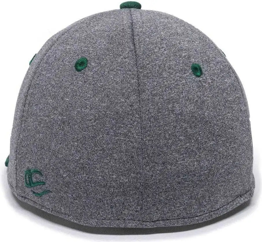 Oc Sports Hth25 Flexible Fitting Cap - Heathered Gray Dark Green