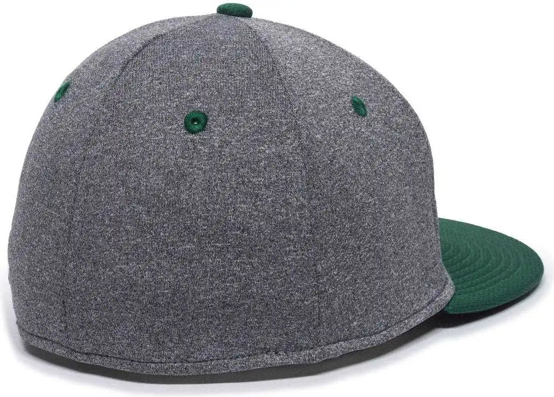 Oc Sports Hth25 Flexible Fitting Cap - Heathered Gray Dark Green