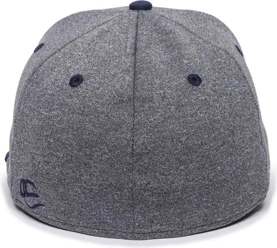 Oc Sports Hth25 Flexible Fitting Cap - Heathered Gray Navy - Dark / 6 3/8’’ - 3/4’’