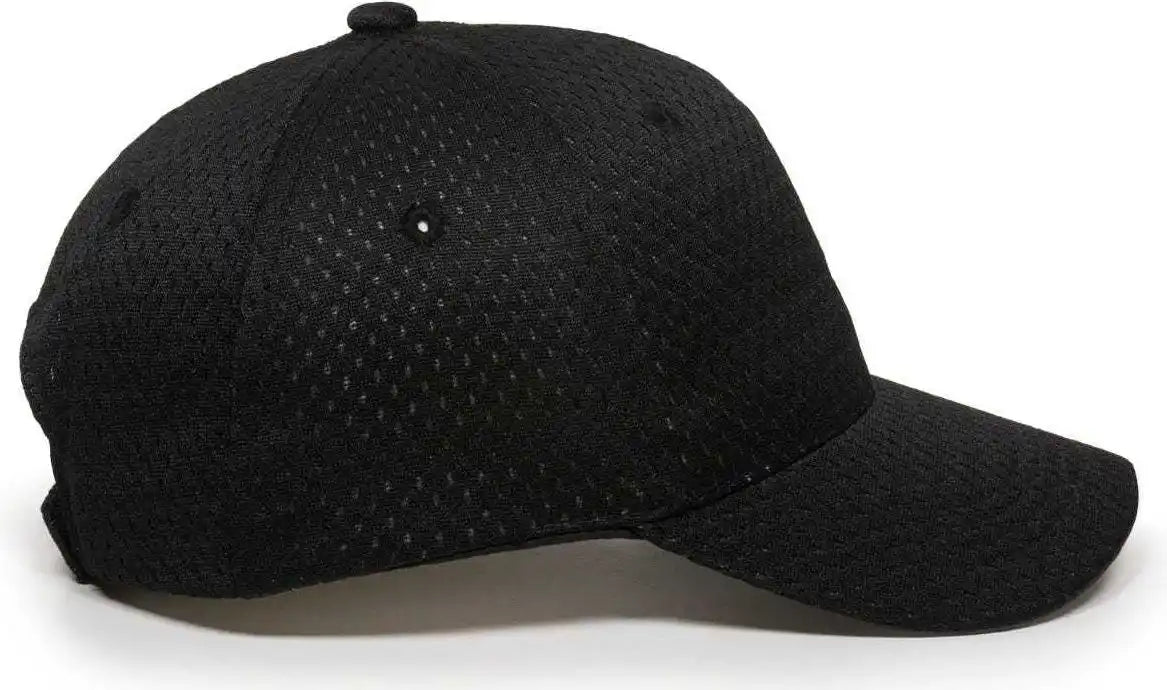 Oc Sports Jm-123 Jersey Mesh Custom Baseball Caps - Black