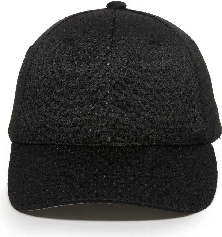 Oc Sports Jm-123 Jersey Mesh Custom Baseball Caps - Black