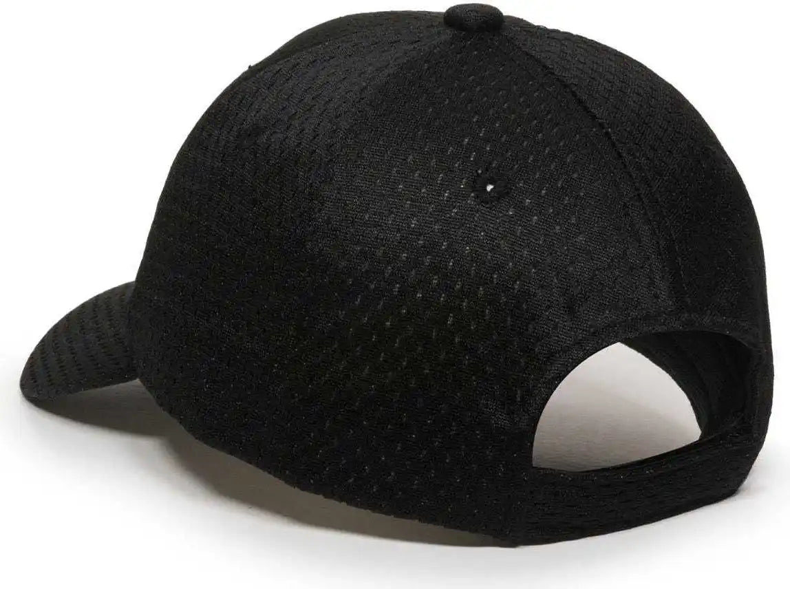 Oc Sports Jm-123 Jersey Mesh Custom Baseball Caps - Black