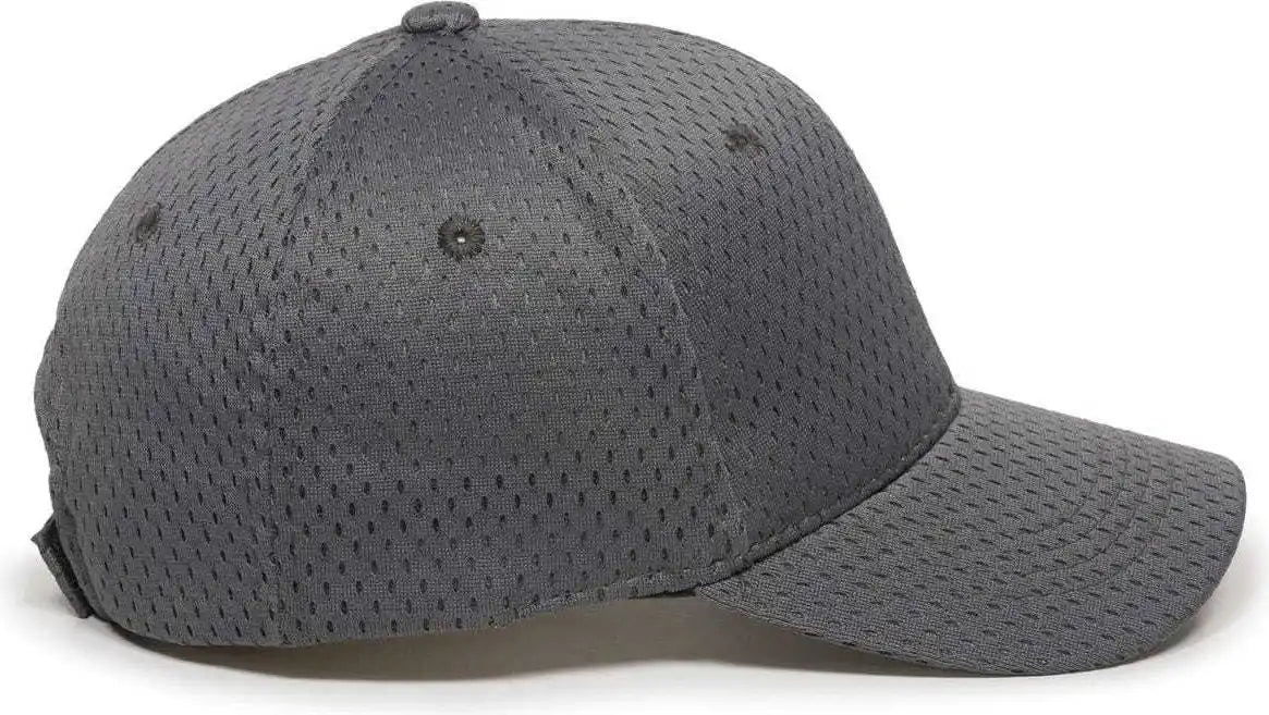 Oc Sports Jm-123 Jersey Mesh Custom Baseball Caps - Charcoal