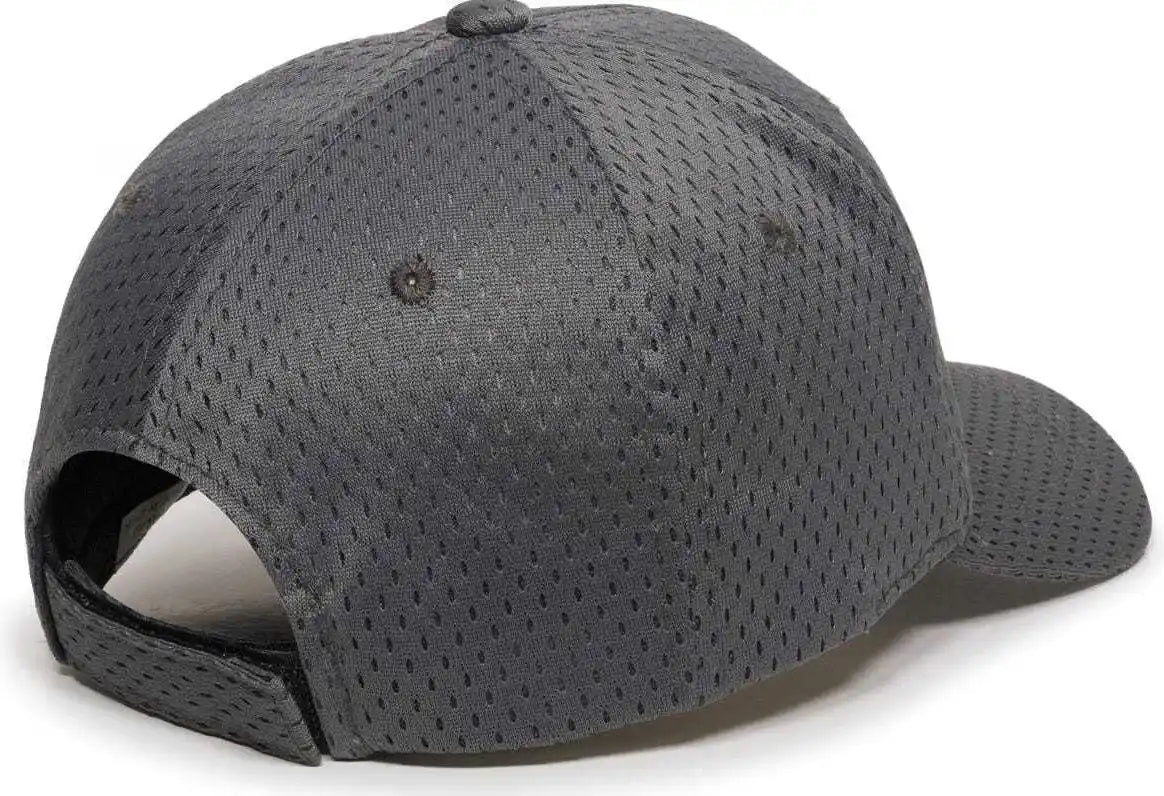 Oc Sports Jm-123 Jersey Mesh Custom Baseball Caps - Charcoal